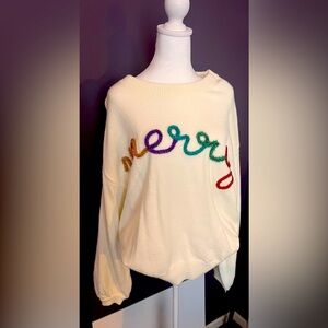 Merry Christmas Sweater. Brand New